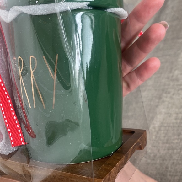 CHristmas Rae Dunn JOY MERRY canisters holiday Rae Dunn kitchen jars - Picture 4 of 5